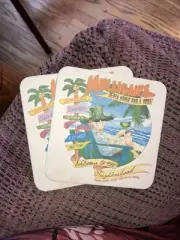 2 Collectible Coasters; Mulligan's Beach House Bar & Grill; Florida; Mint!
