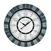 Bulova Wall Clocks 18" Classic Round Quartz Analog Non-ticking Multi-Colored