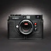 Handmade Genuine Leather Camera Cover Half Case Bag For Minolta Cle