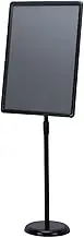 Spiral Style Sign Stand Poster Stand,A2 Adjustable Heavy Duty Pedestal Sign Holder Floor Stand,Acrylic Frame Standing Floor For 17 X 23.5 Inch,Vertical Horizontal View gold