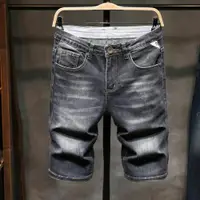 在飛比找ETMall東森購物網優惠-夏季薄款韓版潮流5分牛仔短褲