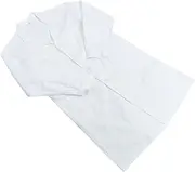 [HEALSOPTHY] White Doctor Coat Long Sleeve Lab Coat with Pockets for Professional Use Breathable and Comfortable for Medical and Scientific Settings