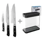 Takumi Artisan Series 3pc Chef/Slicing/Utility Knife Set with BONUS Knife Block