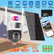 Dual Lens HD 4K WiFi IP Camera Wireless Outdoor CCTV PTZ Home Security IR Cam AU