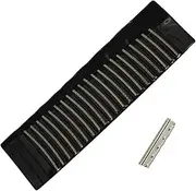 HUATOOL Guitar Nickel Silver Fret Wire Set Guitar Fingerboard Guitar Parts Accessory Replacement, for Acoustic Guitar, 2.2MM Flush Angle 21pcs/Set