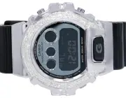 Casio G-Shock Black 6900 Semi-Iced Out Diamond Watch 1 1/2CT