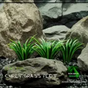 Artificial Curly Grass Plot 3X – Aquarium Reptile Plant