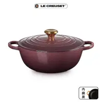 在飛比找momo購物網優惠-【Le Creuset】典藏琺瑯鑄鐵鍋媽咪鍋 26cm(無花