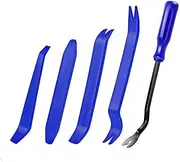 Trim Removal Tool, 5 Pcs No Scratch Fastener Remover Pry Tool Kit, Car Panel Door Window Tools Kit for Vehicle Dash Radio Audio Installer(COLOR:blue)