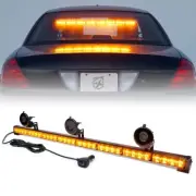 35.5 In LED Strobe Light Bar Amber Windshield Emergency Warning Traffic Advisor