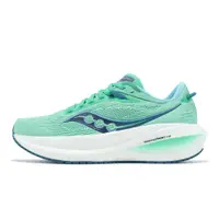 在飛比找蝦皮商城優惠-Saucony 慢跑鞋 Triumph 21 薄荷綠 藍 緩