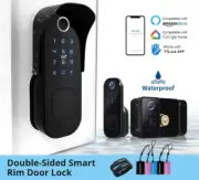 Double Fingerprint Door Lock IP66 Waterproof Outdoor Gate Bluetooth TT Lock Wifi