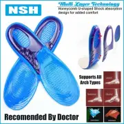 Comfortable Orthotic Insoles Work Boots Gel Inserts Arch Pads Massaging Feet UK