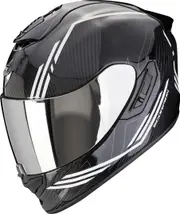 Scorpion Exo-1400 Evo 2 Carbon Air Reika Helmet, black-white, Size L for Men Black White