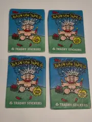 TRASH CAN TROLLS 1992 Topps 4x Unopened Trading Card Wax Pack