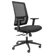 Buro Mantra Ergonomic Home Office Chair Mesh Back with Arms (Black)