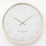 One Six Eight London Bella White 41cm Silent Wall Clock