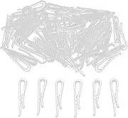 [Generic] U Shape Alligator Clips - 100/500/1000 U Shape Clear Shirt Folding Clip | Alligator Clips U-Shape Clips | Clear Garment Clips Ties Socks Pants | Clip for Shirt Fixing Packing Clips