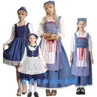 在飛比找ETMall東森購物網優惠-法國童話故事 兒童賣火柴的小女孩服裝 中世紀灰姑娘田園農場女