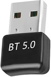 Bluetooth V5.0 Mini Dongle - Universal Wireless USB Adapter, 20M Range for Windows PC/Laptop, Stable Audio Connection, Durable ABS, Compatible with Multiple OS