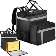 Insulated Backpack Cooler - Food Delivery Backpack | Large Capacity Lightweight Beach Cooler Bag | Insulated Thermal Backpack Reusable Compartmented Thermal Bag For Camping