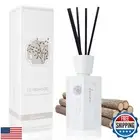 Aeviva Reed Diffuser Set, 6.7 oz Teakwood Scented Reed Diffusers for Home wit