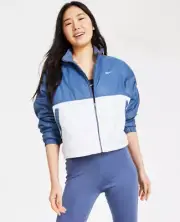 Nike Women One Therma Fit Full Zip Jacket Diffused Blue/Photon Dust Size XL