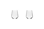 2 x 4pc Wiltshire Classico Durable Stemless Wine Drinking Glasses Set 435ml