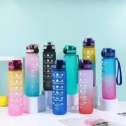Portable Reusable Plastic Water Bottle with Time Stamps – Eco-Friendly & Conveni