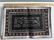 Pure Linen Polynesian Placemats. Set of 6 Handmade and Painted in Fiji Barkcloth