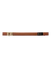 [Ferragamo] Gancini flip-lock belt 100 Brown