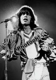 Mick Jagger Performing On Stage REPRINT RP #6655
