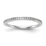 0.23ct. CZ Solid Real 14k White Gold Set of 2 Wedding Wedding Band Rings