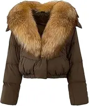 [Generic] Women's Casual Loose Thick Warm Down Coat, Office Commuting Temperament Down Coat