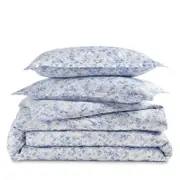 Sky Blue Meadow Sateen Duvet Cover Set, King - Exclusive