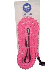 Whisker City Bungee Cat Leash: PINK - 3.5-ft long