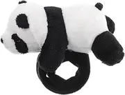 KONTONTY Plush Animal Snap Wristband Cute Panda Slap Bracelet Stuffed Animal Party Favor for Jungle Birthday Decorations Adorable Soft
