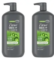 Dove Men+Care Extra Fresh Refreshing Hydrating Face and Body Wash, 30 fl oz. 2