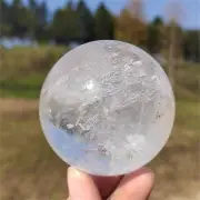 410g Natural Clear Quartz Ball Reiki Quartz Crystal Sphere Decor Healing Gift
