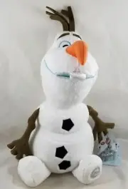 Disney Store Exclusive Frozen Olaf Toy Doll Plush 13 1/2" Snowman Medium New
