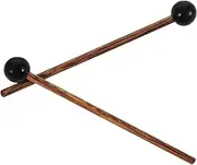 Hoement 2pcs Drum Mallets Collection Hard Drum Mallets Rubber Mallets Percussion Small Rubber Mallet Bass Drum Mallet Holder Xylophone Mallets Bass Drum Sticks Drum Stick Bag Hollow Drum