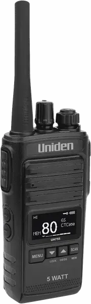 Uniden 5 Watt UHF Splashproof CB Handheld Radio