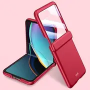 Cell Phone Flip Case Cover Compatible with Motorola Razr 40 Ultra Case with Front Screen Protector, Ultra-Thin Lightweight Case with Full Cover Hinge Protection Case Compatible with Motorola Razr 40 U