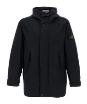 Stone Island Logo Patch Hooded Jacket S,XL,L,M blue