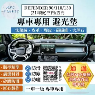 【一朵花汽車百貨】Land Rover DEFENDER 90 110 130 21年後 法蘭絨 麂皮 碳纖維皮革 超纖皮革 避光墊