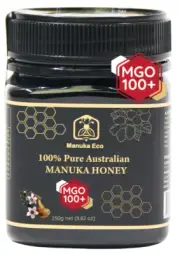 MANUKAECO - 100% PURE RAW AUSTRALIAN MANUKA HONEY MGO 100+ ; 250G