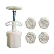 Mooncake Molds Plastic Mooncake Tools Flowers Shaped Plastic Material for Baking