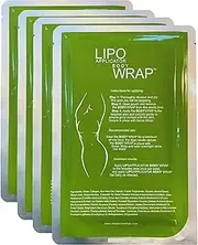 Ultimate Body Applicator Lipo Wrap Works For Inch Loss Toning Contouring Firming Cellulite and Stretch Marks Reduction (4 Wraps)