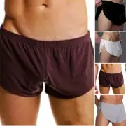 Soft Men's Boxer Underwear Seamless Shorts Trunks Briefs White/Black/Gray/Brown