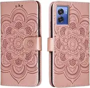[shingtomua] for OnePlus Nord N300 / Oppo A57 4G / A77 5G / A57S 4G Case Wallet with Card Holder Kickstand Magnetic Soft Leather Flip Fold Case for OnePlus Nord N20 SE Cover (Pink)